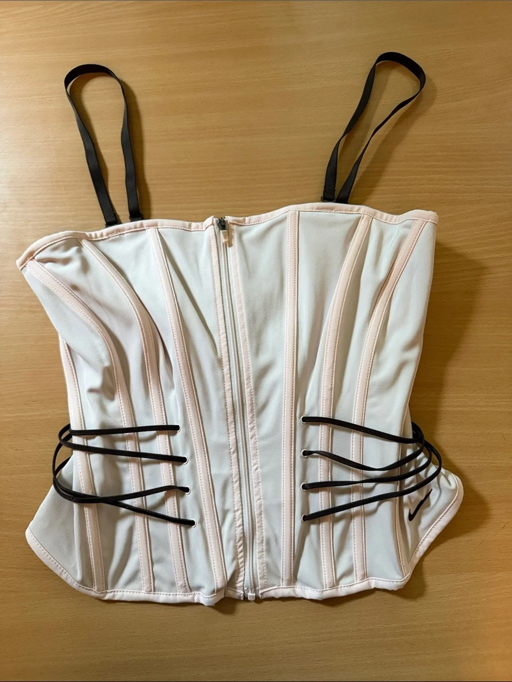 Nike Light Pink and Brown Active Bustier - Picture 1 of 6